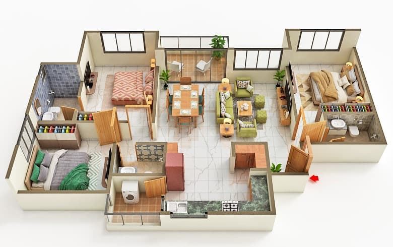 Floor Plan 1 - Embrace The Wind