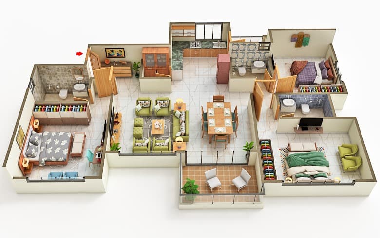 Floor Plan 2 - Embrace The Wind