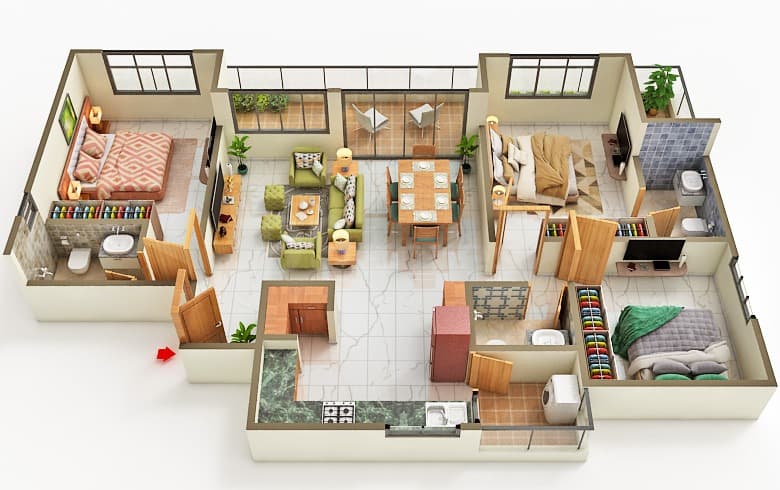 Floor Plan 3 - Embrace The Wind
