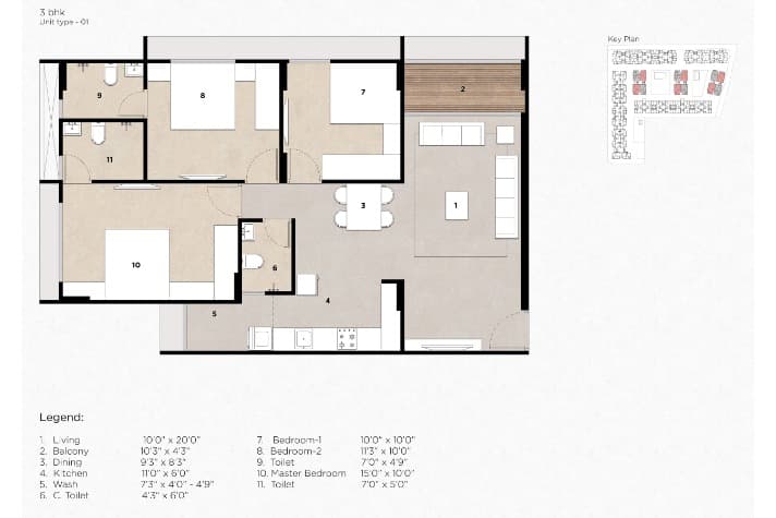 Floor Plan 2 - Saanvi Nirman Springs