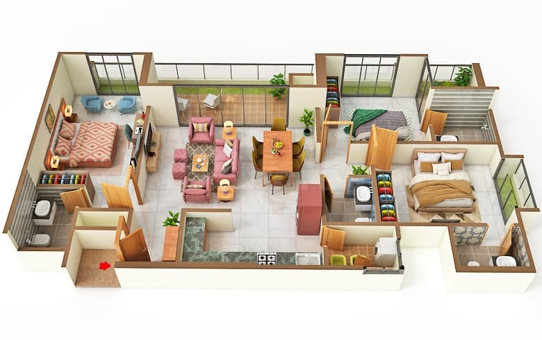 Floor Plan 1 - Aaryan De Casa