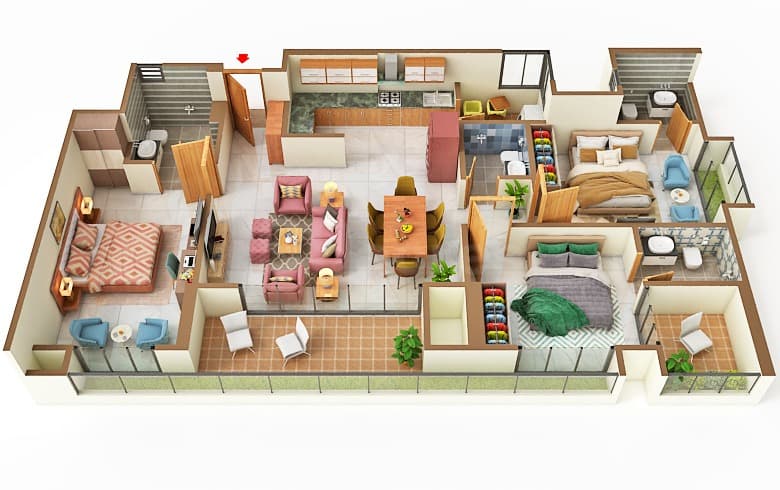 Floor Plan 2 - Aaryan De Casa