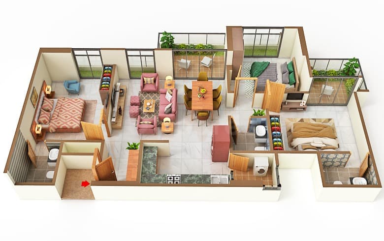 Floor Plan 4 - Aaryan De Casa