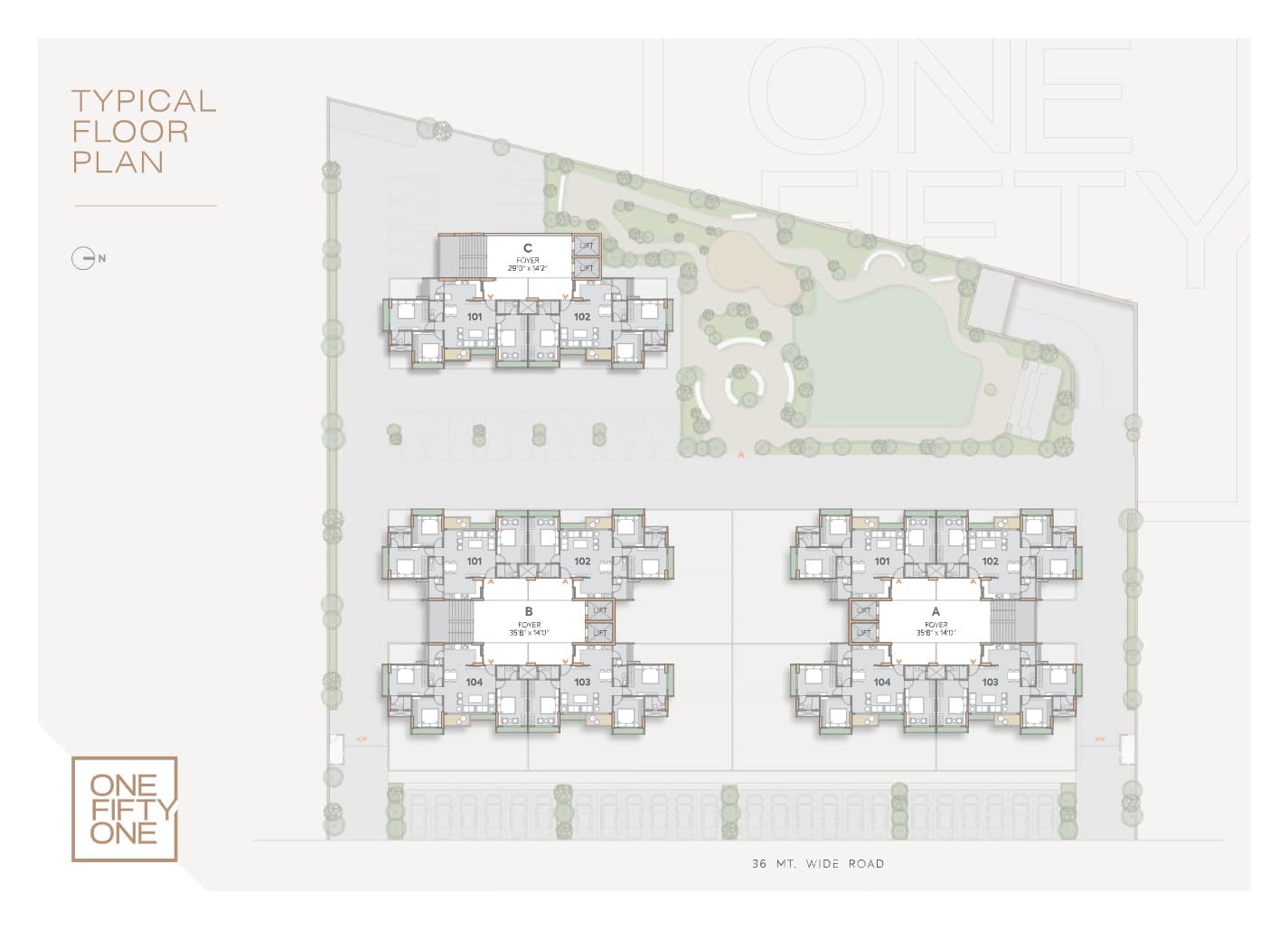 Floor Plan 2 - Alok One Fifty One