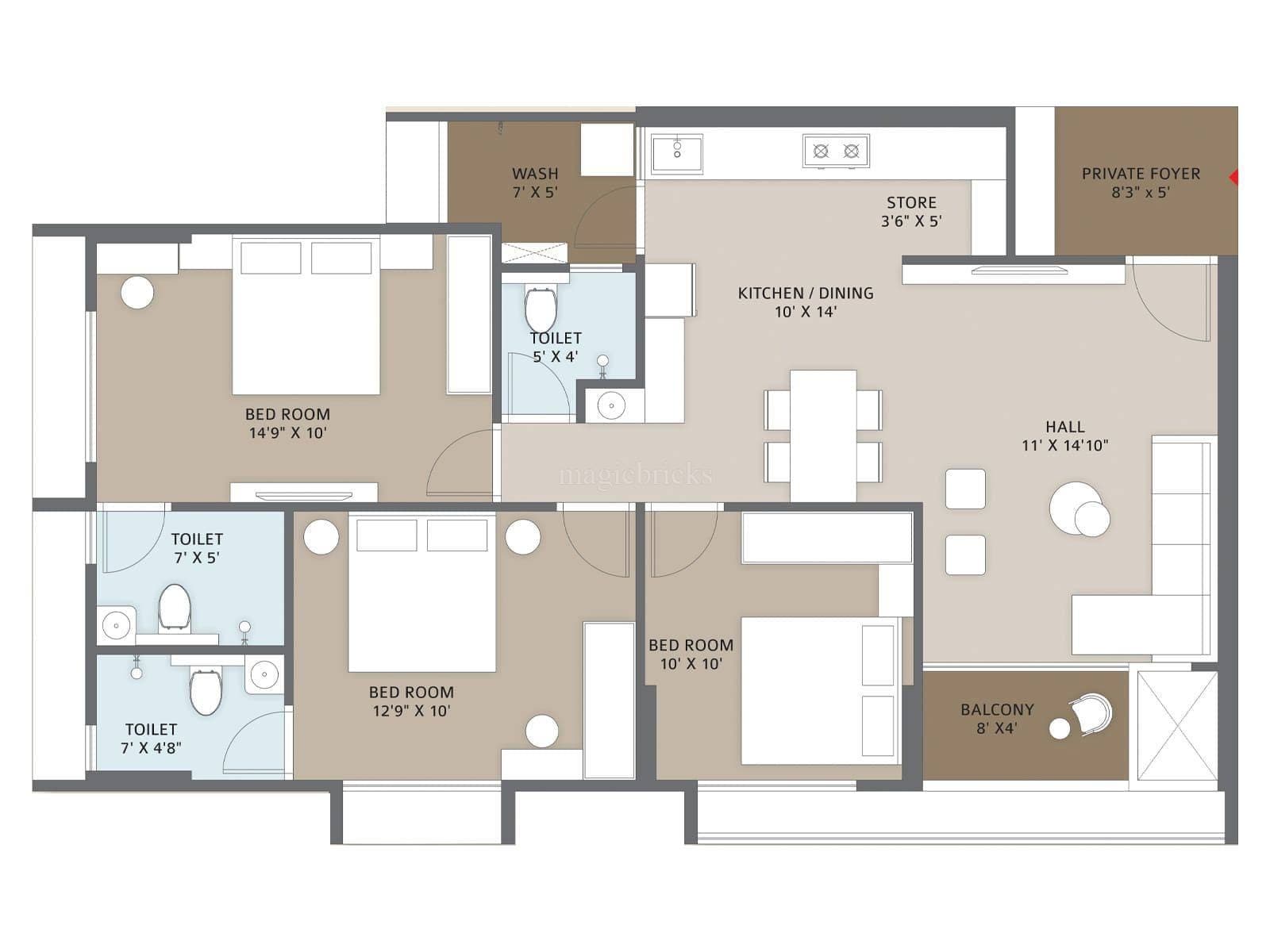 Floor Plan 2 - Pravesh By Kaavyaratna