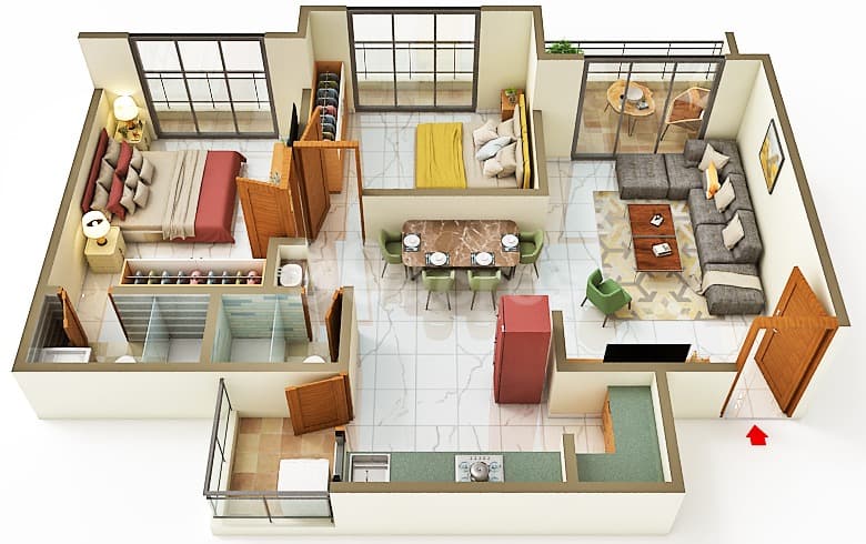 Floor Plan 1 - PSY Pramukh Pentagon