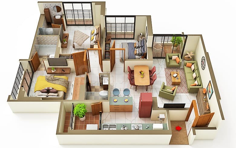 Floor Plan 1 - Safal Niwa