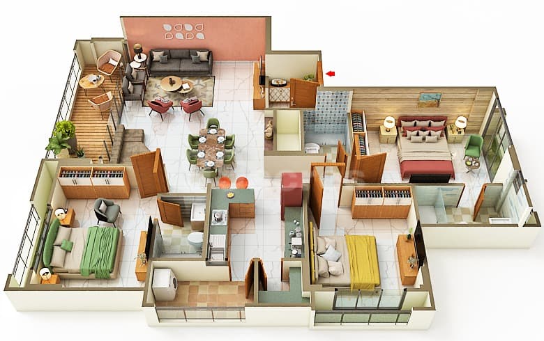 Floor Plan 2 - Vinayak Sapphire 2
