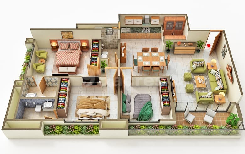 Floor Plan 1 - Aarambh Regal