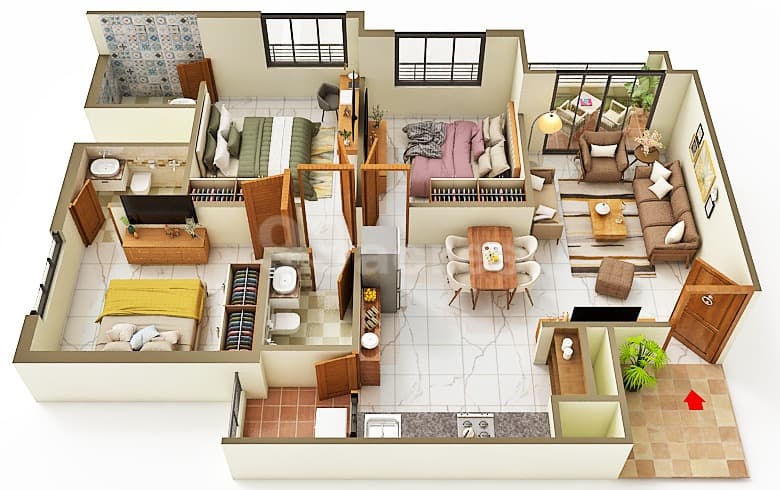 Floor Plan 1 - Rameshwar City