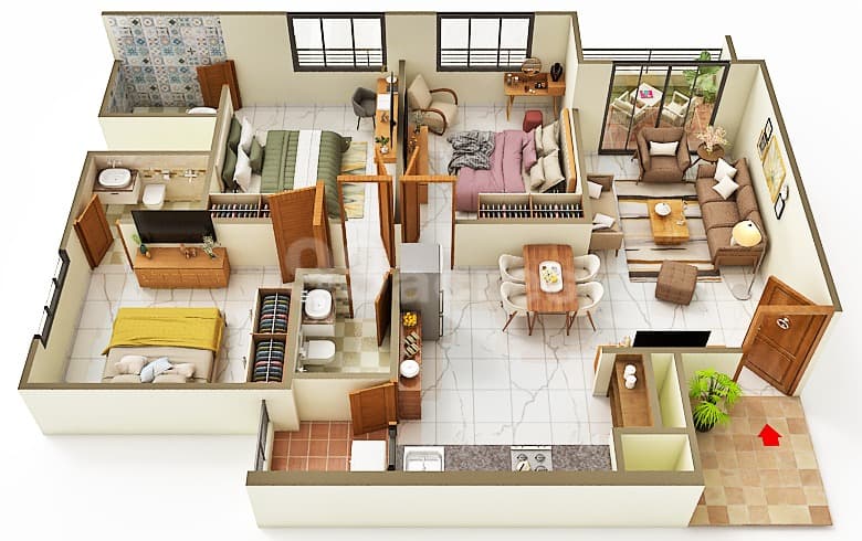 Floor Plan 2 - Rameshwar City