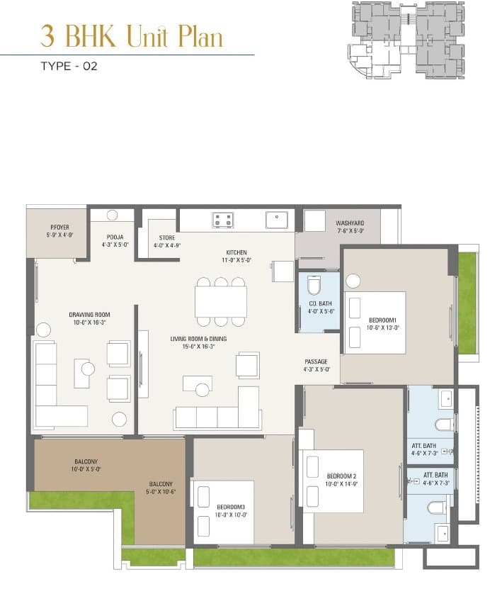 Floor Plan 1 - 56 The Address