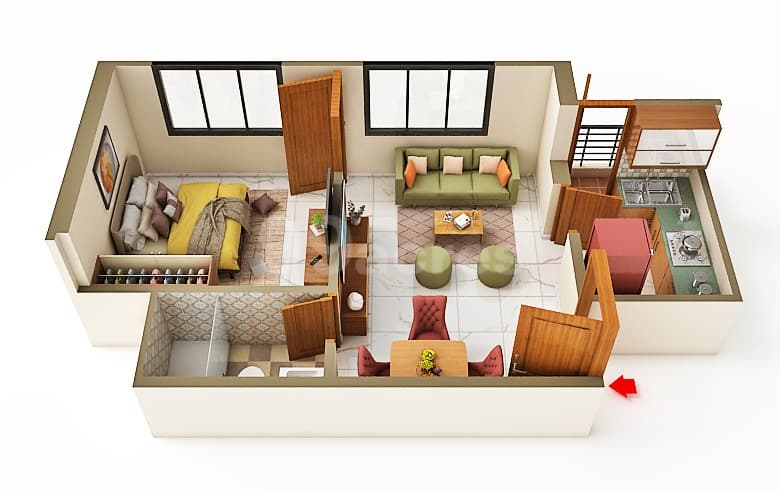 Floor Plan 2 - Saanvi Aarambh Greens