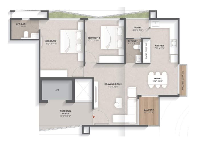 Floor Plan 2 - The Attraction