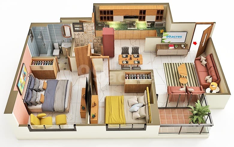 Floor Plan 2 - Madhav Samved Opera Melody