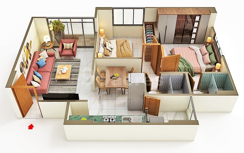 Floor Plan 1 - Param Paarijat Blessings