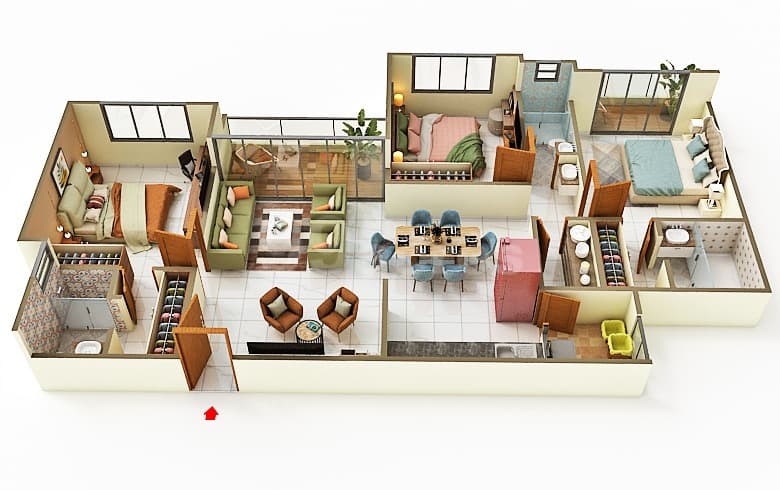 Floor Plan 2 - PSY Pramukh Praise