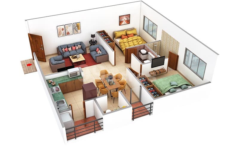 Floor Plan 1 - Satyamev Royal 5