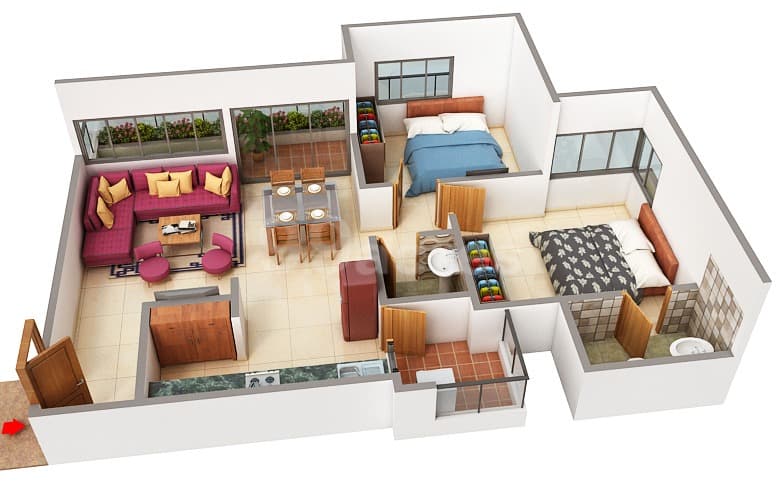 Floor Plan 1 - Srushti