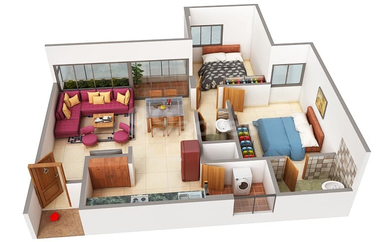 Floor Plan 2 - Srushti