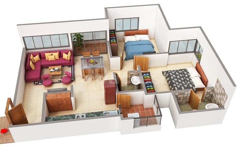 Floor Plan 3 - Srushti