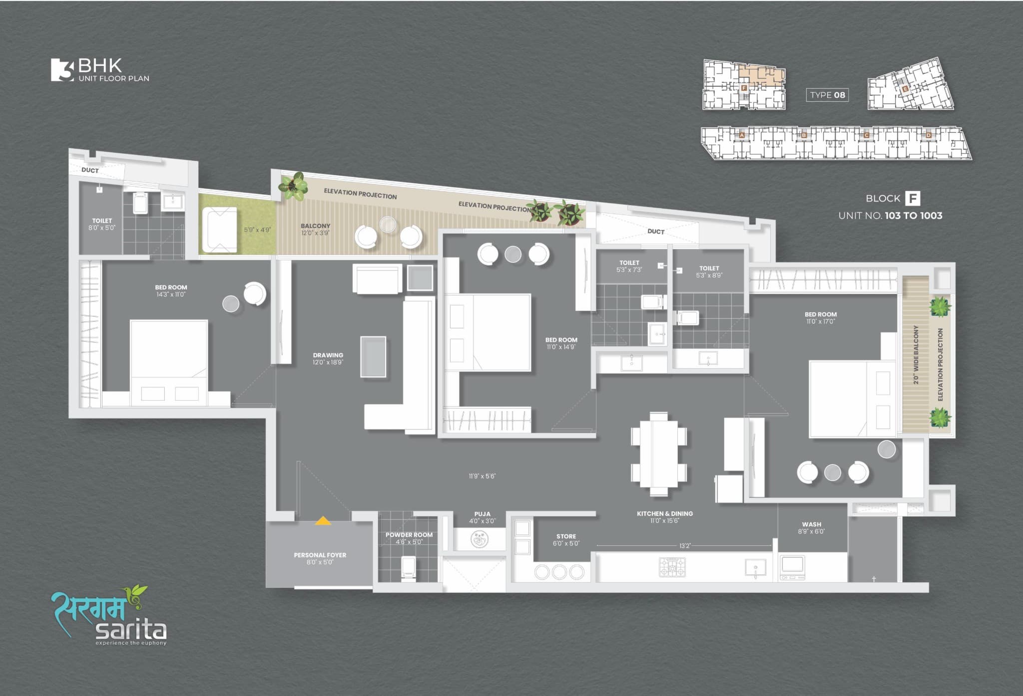 Floor Plan 3 - Sargam Sarita