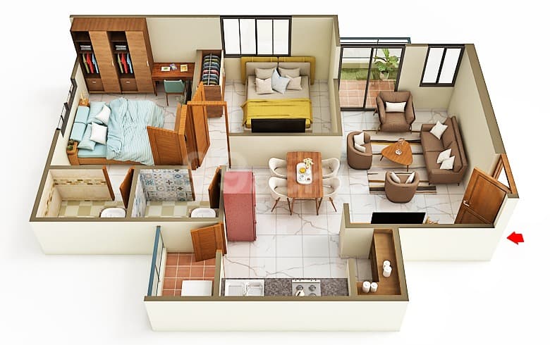Floor Plan 2 - Royal Urbana