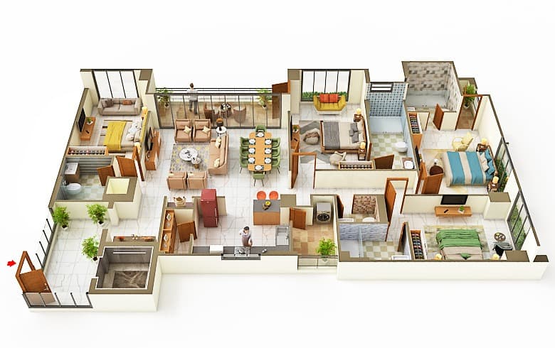 Floor Plan 1 - NB Palm