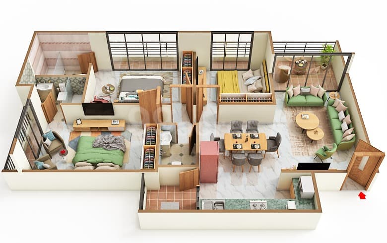 Floor Plan 1 - Swastik Clairmont