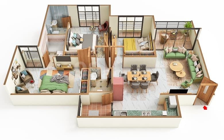 Floor Plan 3 - Swastik Clairmont