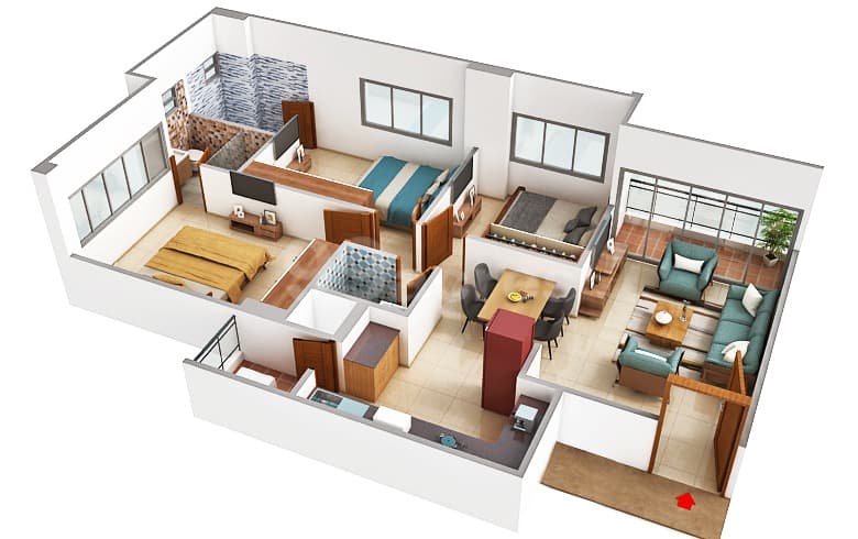 Floor Plan 1 - Praharsh Serena