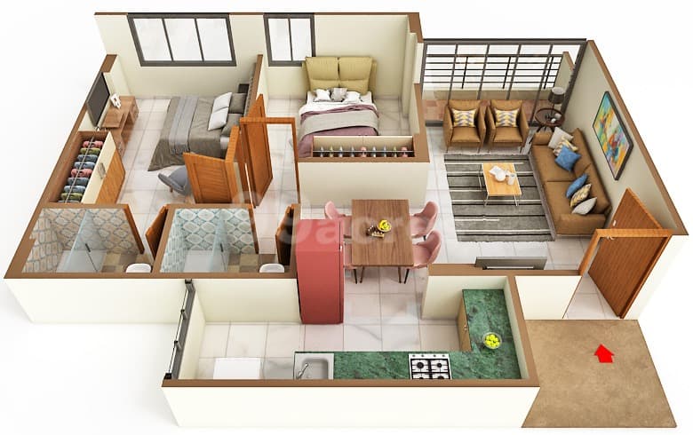 Floor Plan 1 - Saanvi Nirman Solace