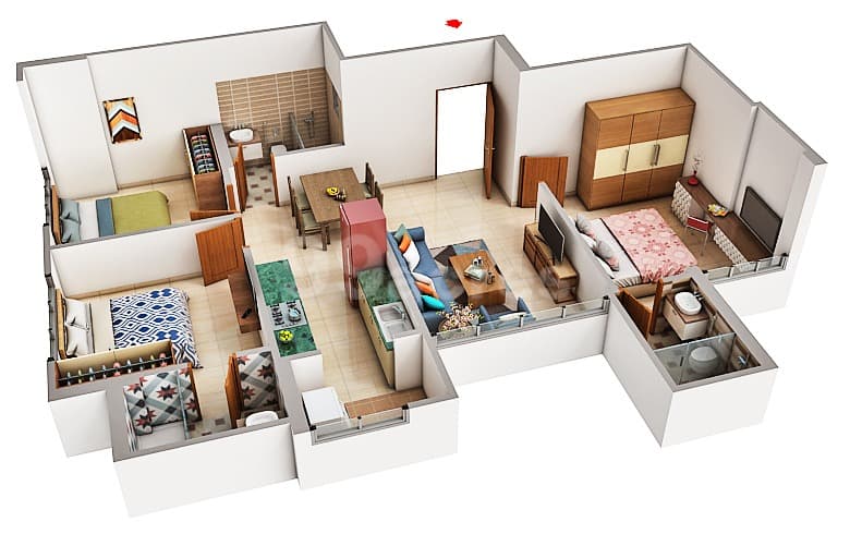 Floor Plan 1 - Praharsh Platinium