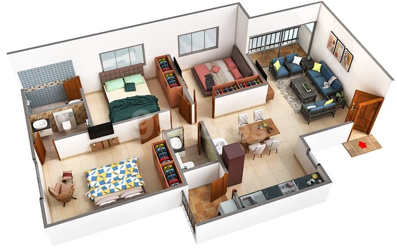 Floor Plan 1 - Sheladia Luxuria