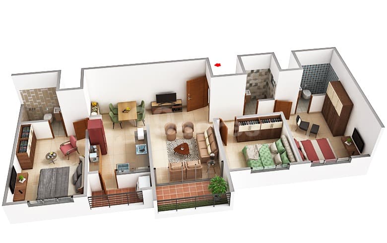 Floor Plan 1 - Shaligram Pride
