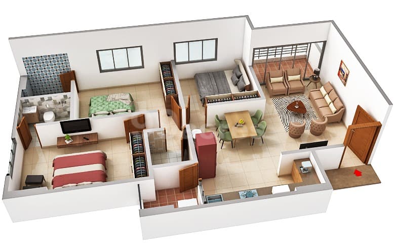 Floor Plan 2 - Shaligram Pride