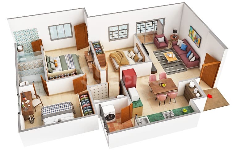 Floor Plan 1 - Trinity Sky