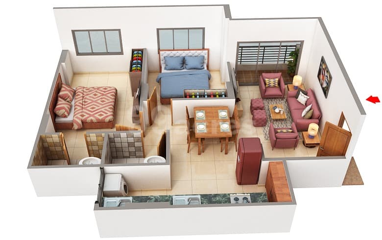 Floor Plan 1 - Kavisha Aer