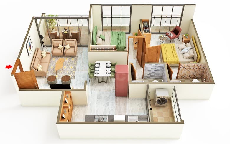 Floor Plan 1 - Sanvicasa Saharsh