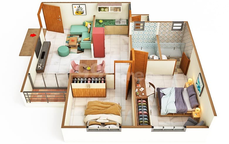 Floor Plan 2 - Deep Indraprasth Abode