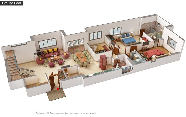 Floor Plan 1 - Goyal Orchid Gold