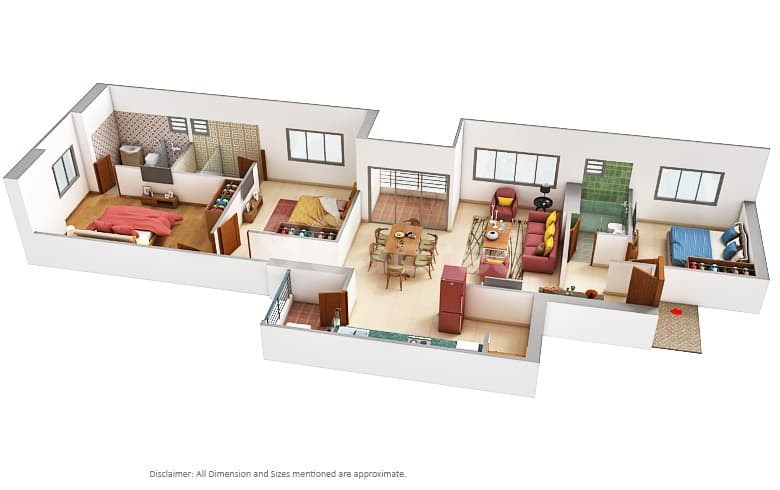 Floor Plan 3 - Goyal Orchid Gold