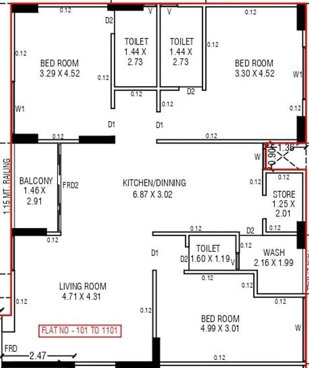 Floor Plan 1 - Keraliya Shivon 37