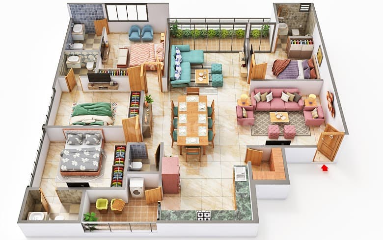 Floor Plan 1 - Swojas The Evara