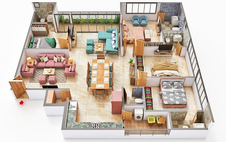 Floor Plan 2 - Swojas The Evara
