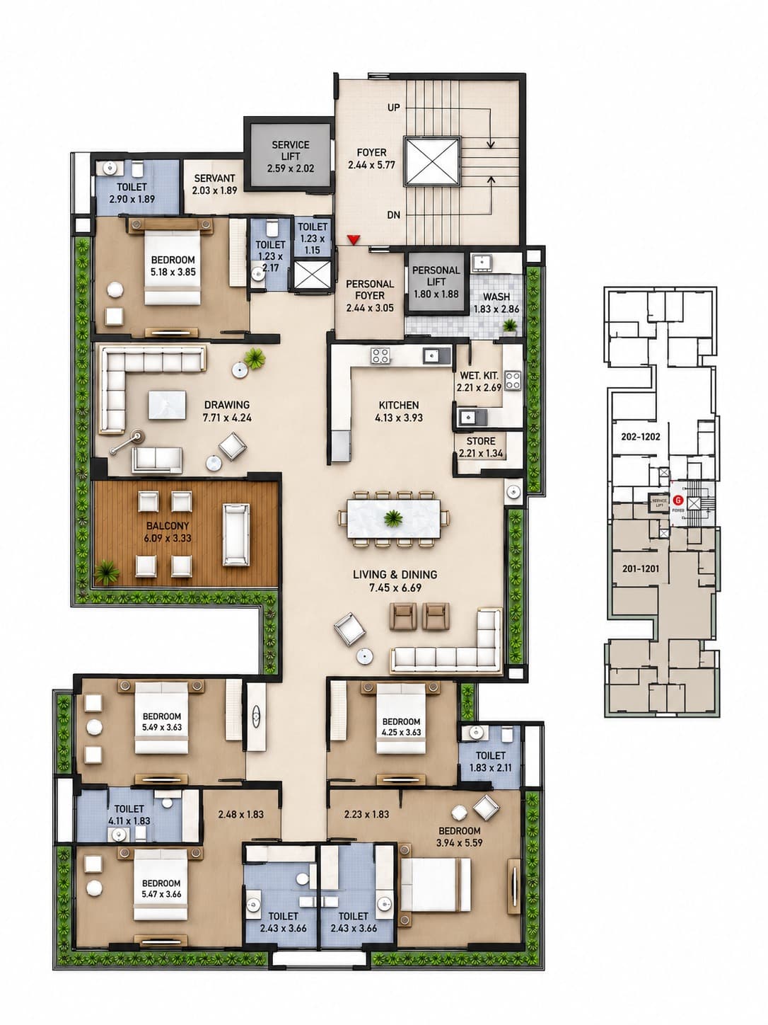 Floor Plan 1 - Avani Aayam