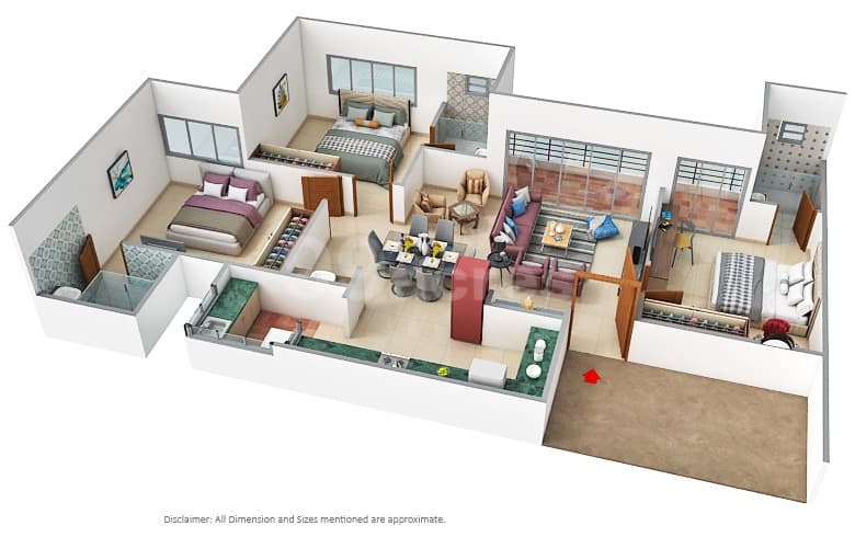 Floor Plan 3 - Kavisha The Portrait
