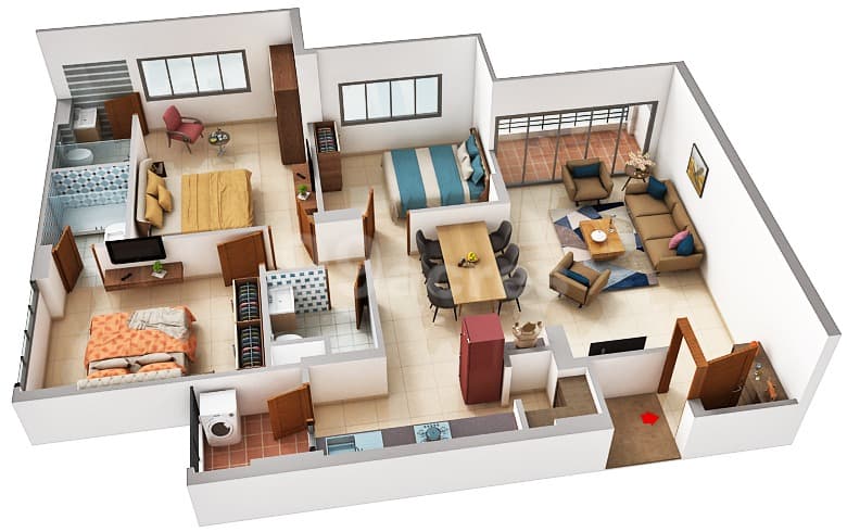 Floor Plan 1 - Adani Embrace