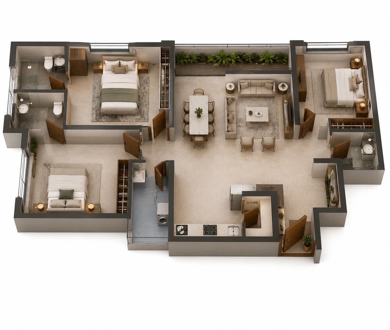 Floor Plan 2 - Satvam Harmony