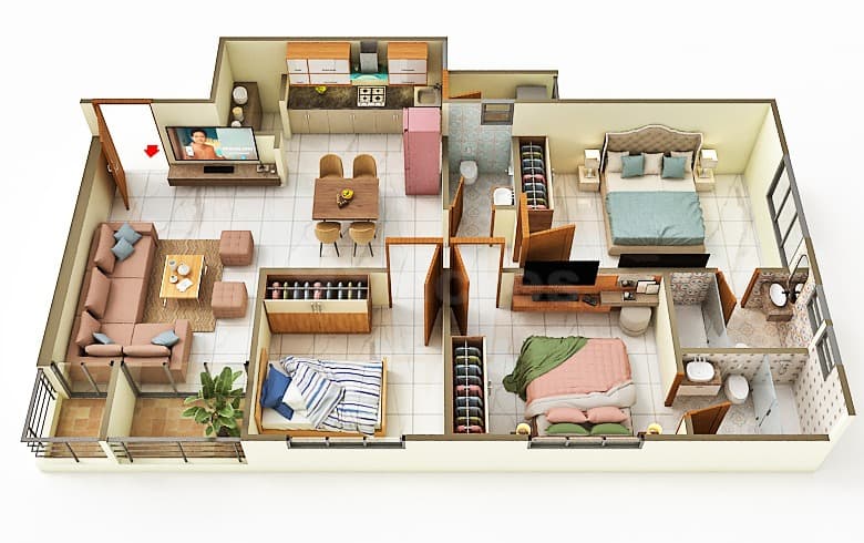 Floor Plan 1 - Festival Vibes